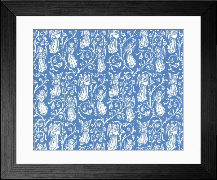 Framed Print : Musical Angel Pattern Framed Print : Musical Angel Pattern