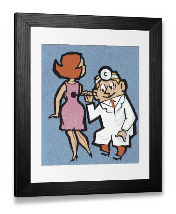Framed Print : Doctor Visit Framed Print : Doctor Visit