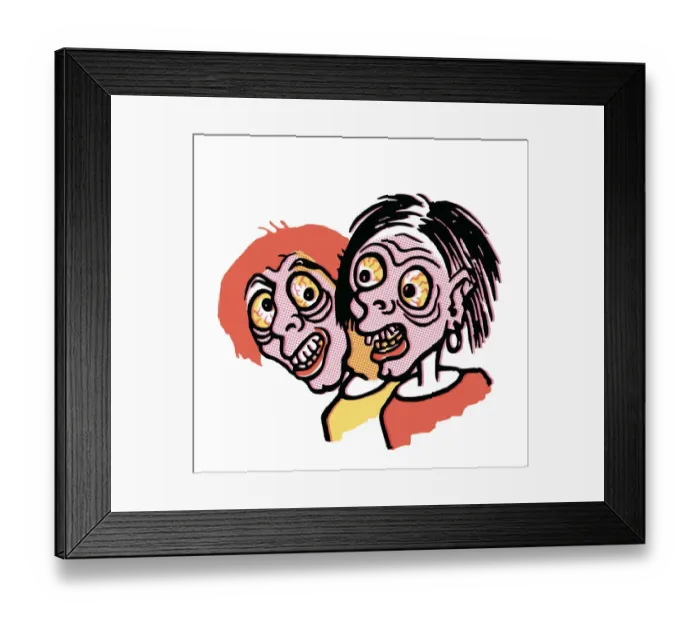 Framed Print : Two monsters Framed Print : Two monsters