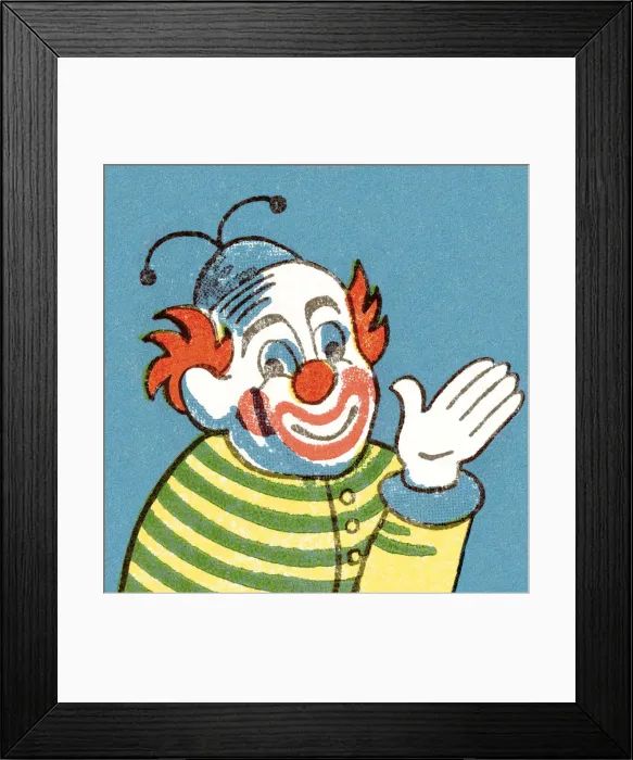 Framed Print : Clown. http: /  / csaimages.com / images / istockprofile / csa_vector_dsp.jpg