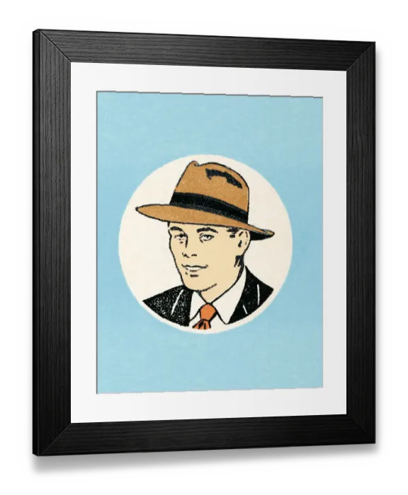 Framed Print : Man in hat Framed Print : Man in hat