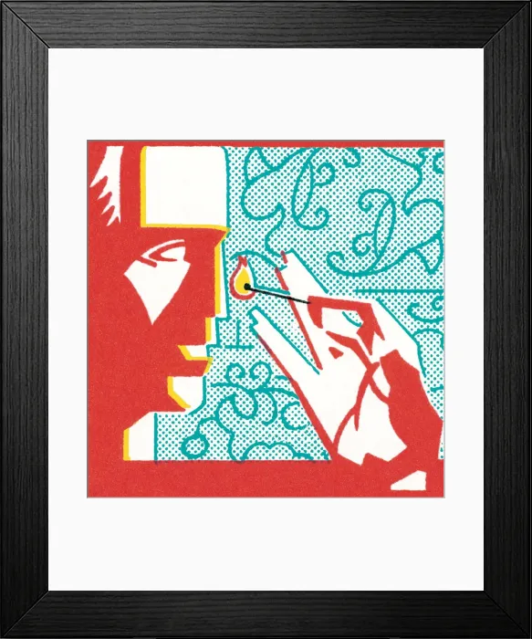 Framed Print : Man with match Framed Print : Man with match
