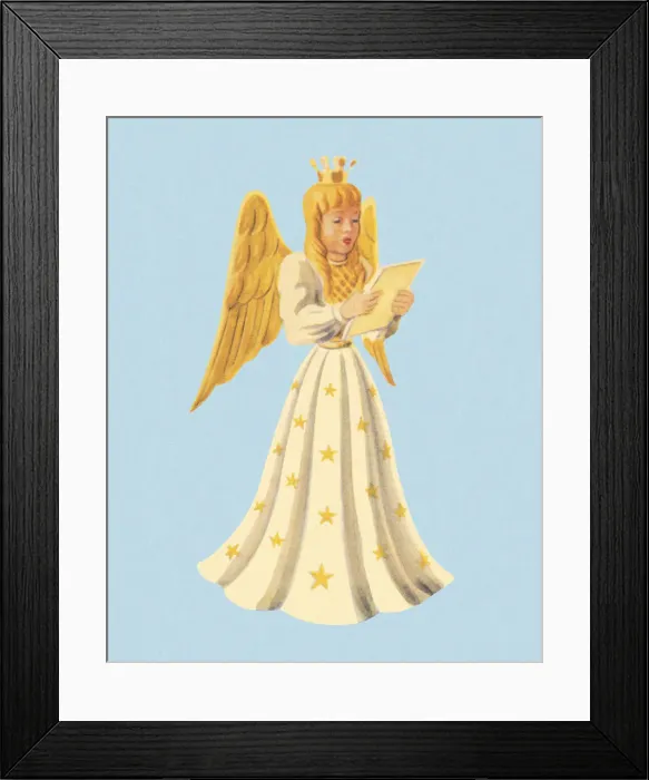 Framed Print : Princess Angel Singing Framed Print : Princess Angel Singing
