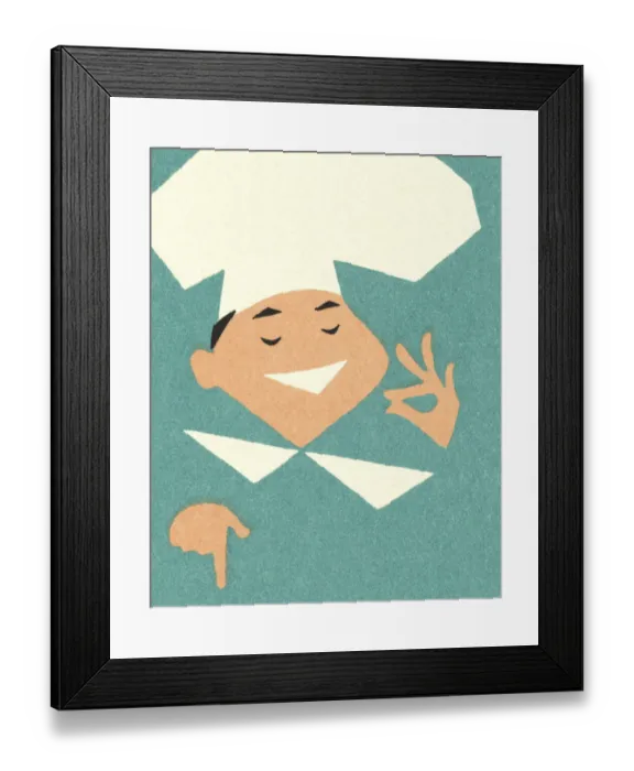 Framed Print : Happy Chef Framed Print : Happy Chef