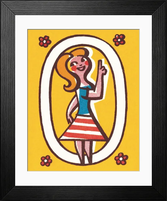 Framed Print : Girl with flowers Framed Print : Girl with flowers