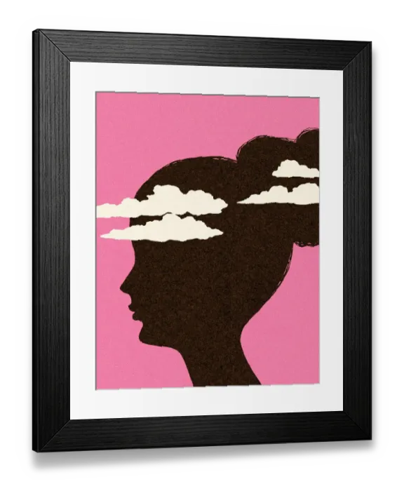 Framed Print : Head in the Clouds