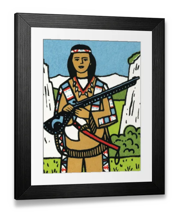 Framed Print : Tribal woman with rifle Framed Print : Tribal woman with rifle