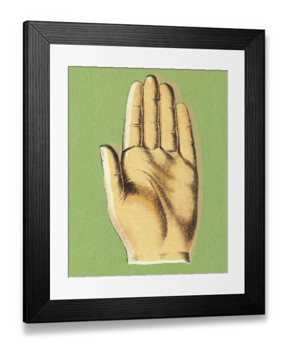 Framed Print : Palm of Hand Framed Print : Palm of Hand