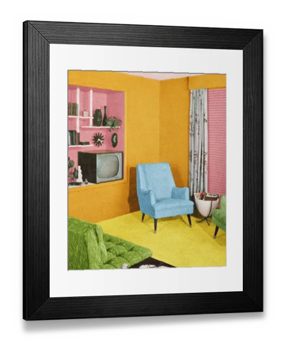 Framed Print : Living Room