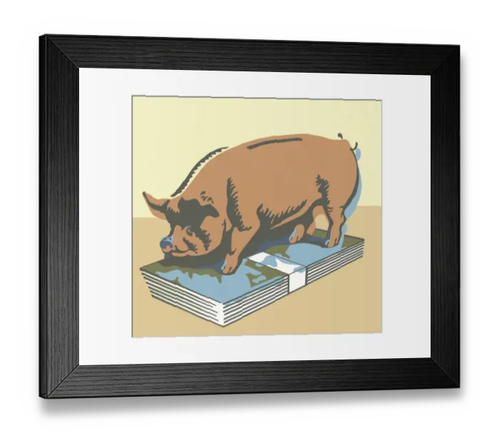 Framed Print : Piggy Bank Framed Print : Piggy Bank