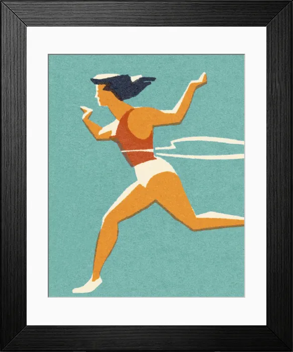Framed Print : Runner Winning a Race Framed Print : Runner Winning a Race