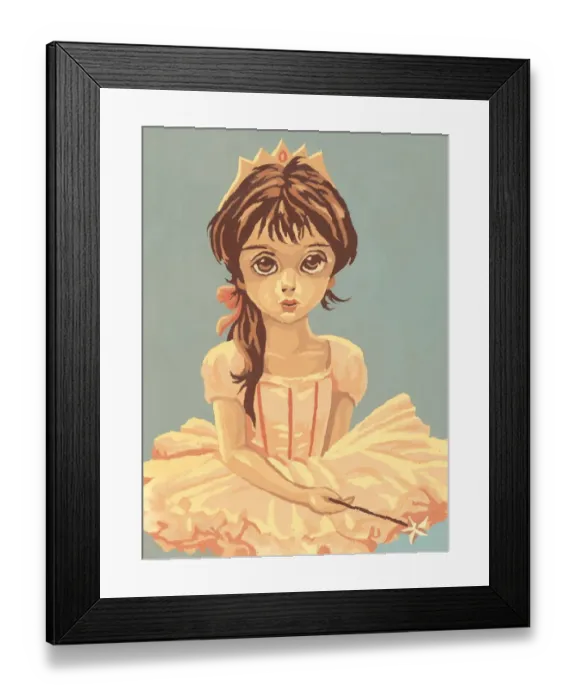 Framed Print : Big-eyed girl Framed Print : Big-eyed girl
