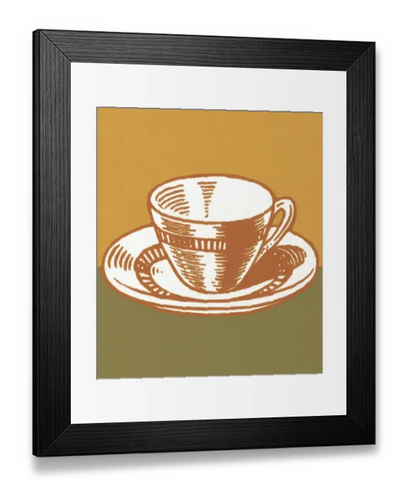 Framed Print : Cup and Saucer Framed Print : Cup and Saucer