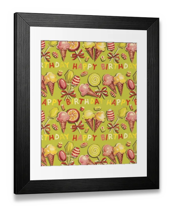 Framed Print : Happy Birthday Treats Framed Print : Happy Birthday Treats