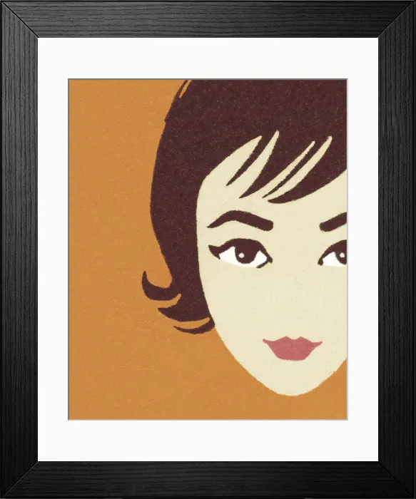 Framed Print : Womans Face Framed Print : Womans Face
