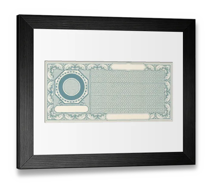 Framed Print : Certificate Framed Print : Certificate