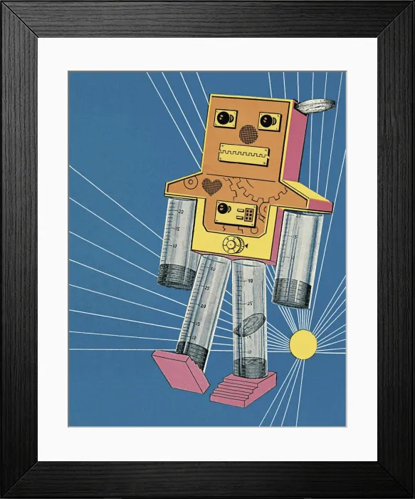 Framed Print : Robot Bank Framed Print : Robot Bank