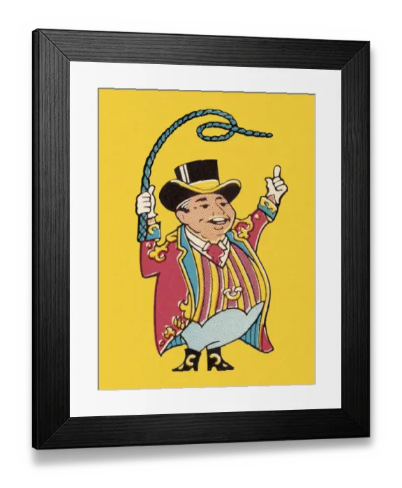 Framed Print : Ring Master With Whip Framed Print : Ring Master With Whip