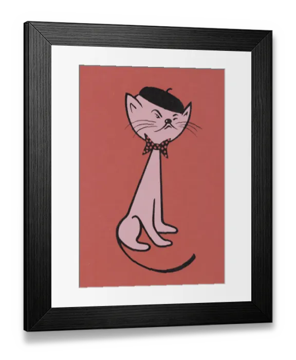 Framed Print : French Cat Framed Print : French Cat