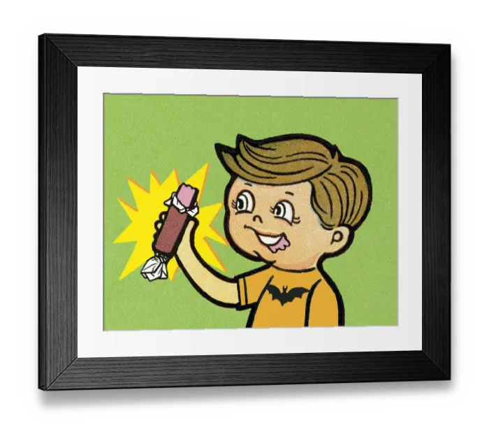 Framed Print : Boy with candy Framed Print : Boy with candy