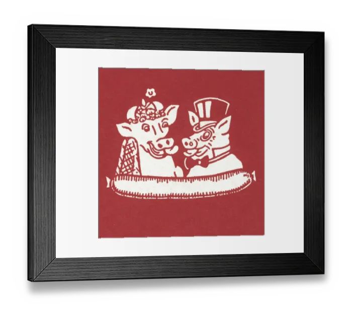Framed Print : Wedding Pigs Framed Print : Wedding Pigs