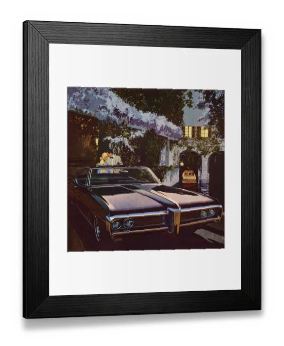 Framed Print : Vintage Black Car Framed Print : Vintage Black Car