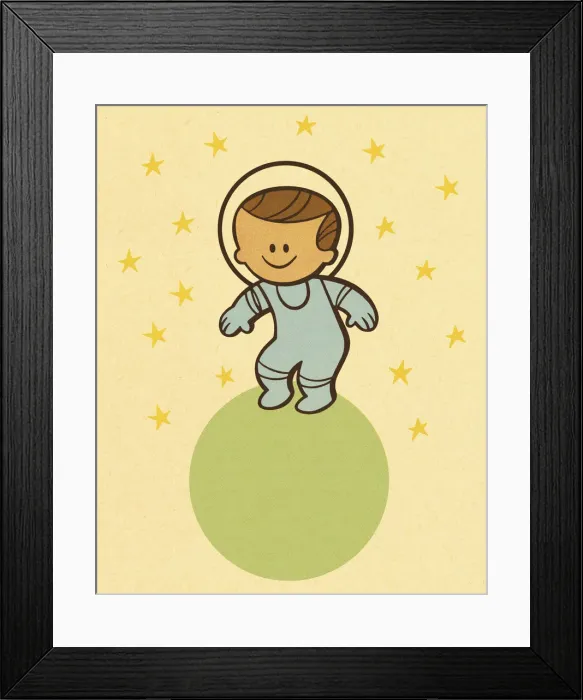 Framed Print : Astronaut Boy Framed Print : Astronaut Boy