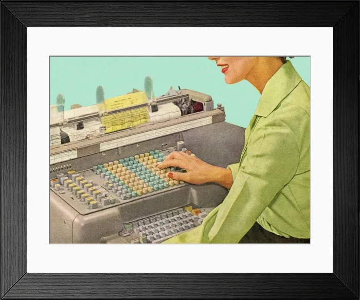 Framed Print : Accounting Machine Framed Print : Accounting Machine