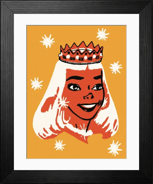 Framed Print : Smiling Princess Framed Print : Smiling Princess