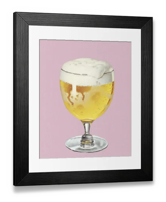 Framed Print : Beer in Goblet Framed Print : Beer in Goblet