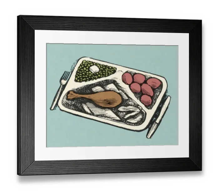 Framed Print : Tray of Food Framed Print : Tray of Food