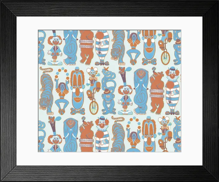 Framed Print : Circus pattern Framed Print : Circus pattern