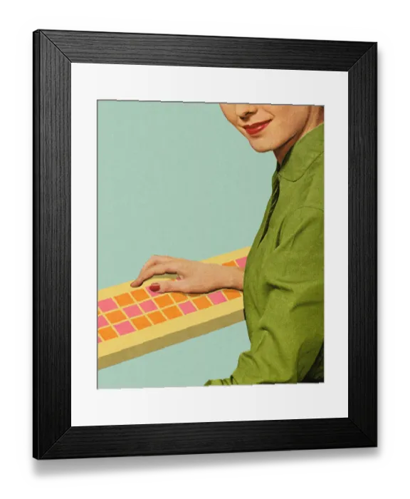 Framed Print : Woman Wearing Red Nail Polish Framed Print : Woman Wearing Red Nail Polish