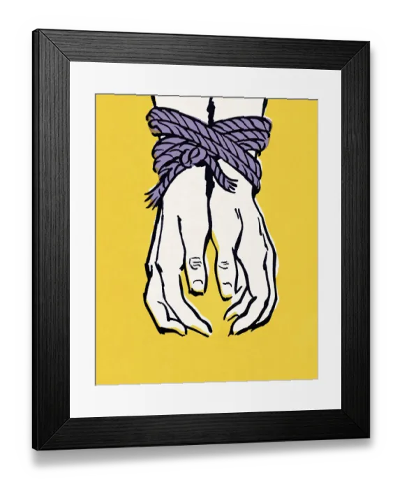 Framed Print : Hands Tied Together Framed Print : Hands Tied Together