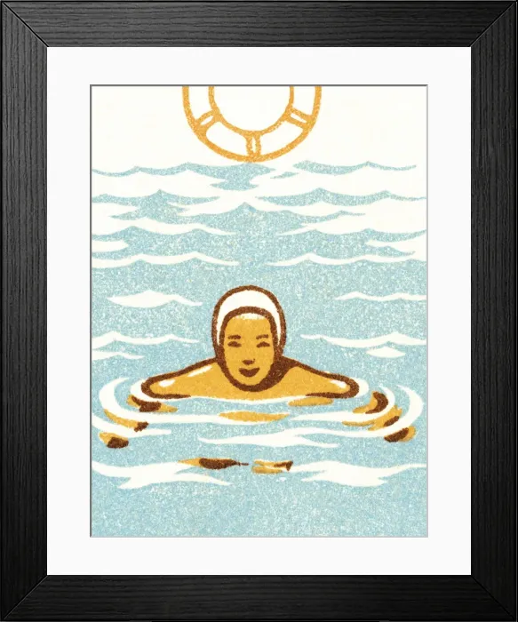 Framed Print : Treading water Framed Print : Treading water