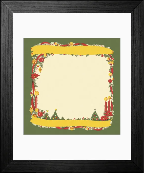 Framed Print : Christmas Stationery Framed Print : Christmas Stationery