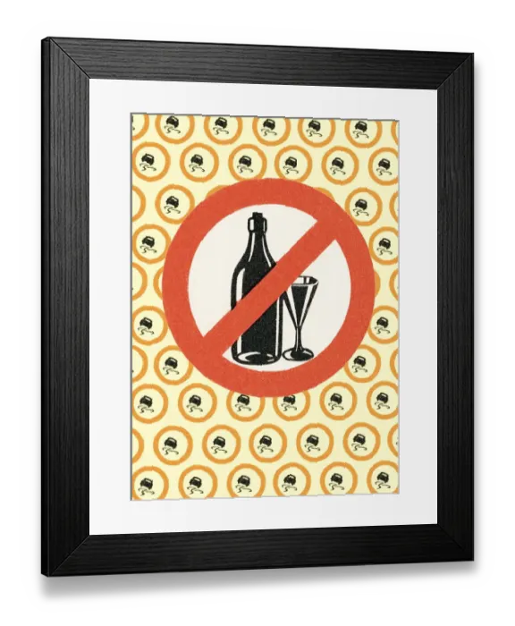 Framed Print : No wine drinking Framed Print : No wine drinking