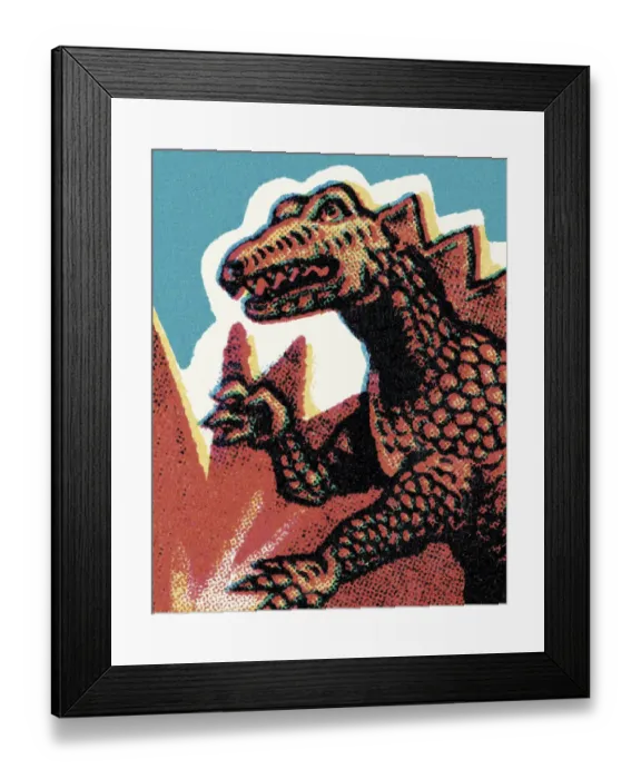 Framed Print : Lizard Monster Framed Print : Lizard Monster