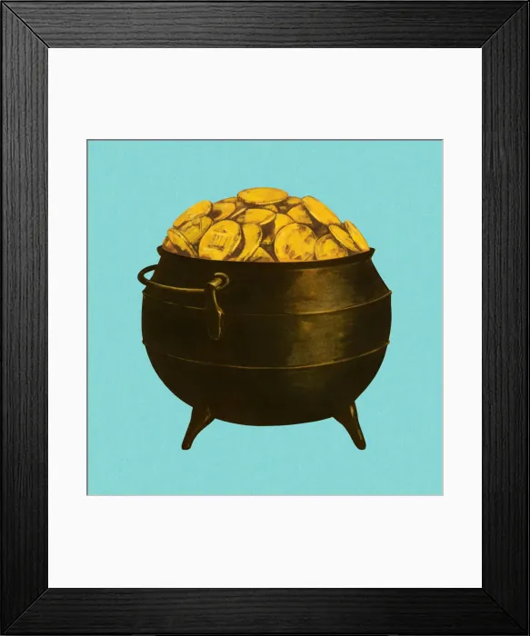 Framed Print : Pot of Gold Coins Framed Print : Pot of Gold Coins