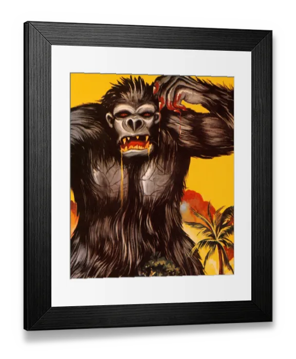 Framed Print : Bloody Gorilla
