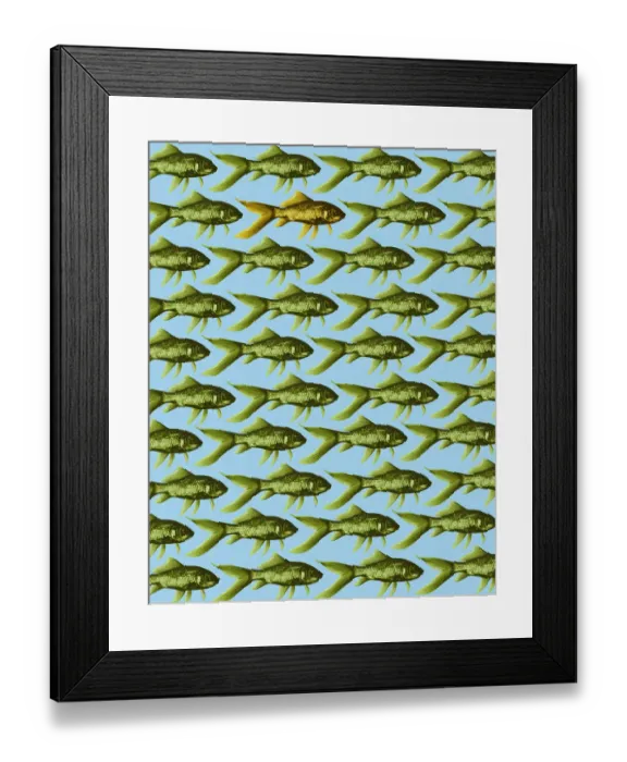 Framed Print : Fish Pattern Framed Print : Fish Pattern