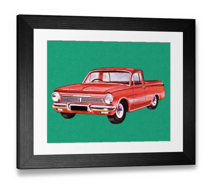 Framed Print : Small Pickup Truck Framed Print : Small Pickup Truck