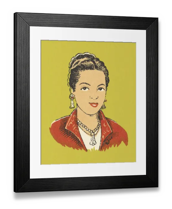 Framed Print : Portrait of a Woman Framed Print : Portrait of a Woman