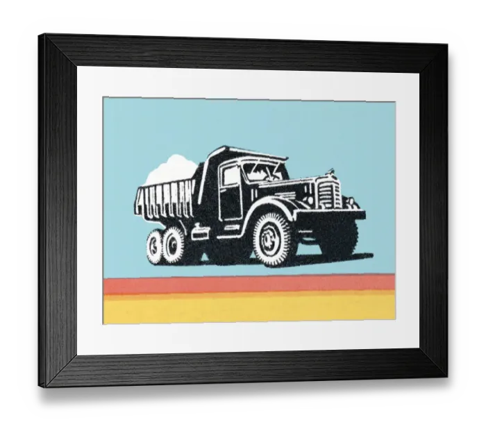 Framed Print : Hauling truck Framed Print : Hauling truck