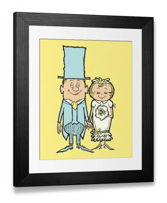 Framed Print : Wedding Couple Framed Print : Wedding Couple