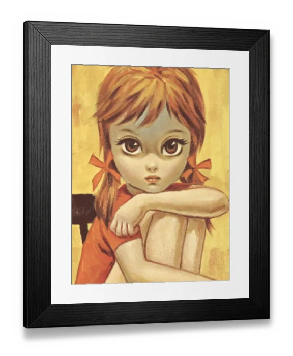 Framed Print : Big-eyed girl Framed Print : Big-eyed girl