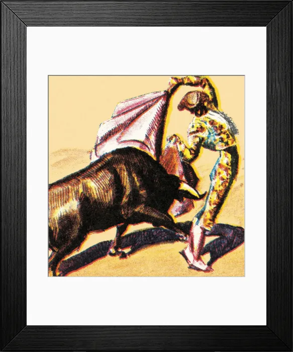 Framed Print : Matador and bull Framed Print : Matador and bull