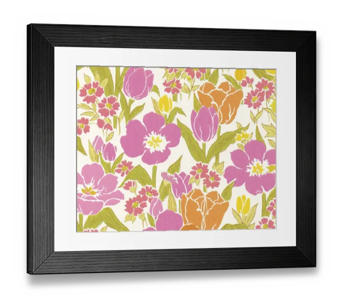 Framed Print : Floral Pattern Framed Print : Floral Pattern