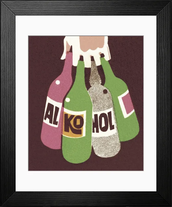 Framed Print : Bottles of Alcohol Framed Print : Bottles of Alcohol