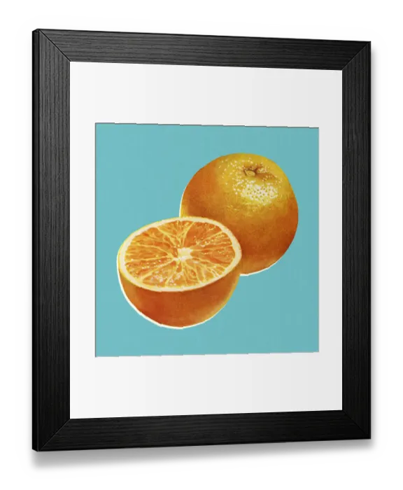 Framed Print : Two Oranges Framed Print : Two Oranges